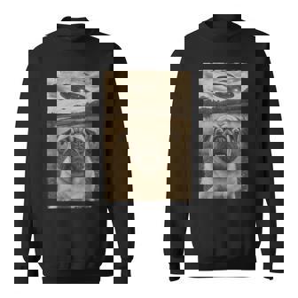 Vintage Pug Ufo Encounters Ufo And Pug Selfie Sweatshirt | Seseable CA