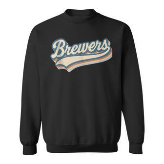 Graphic Vintage Retro Brewers Last Name Lover Throwback Sweatshirt - Thegiftio UK