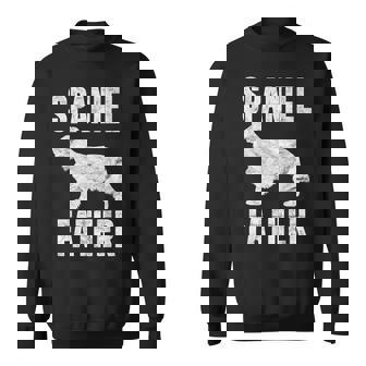 Vintage Spaniel Dad Daddy English Cocker Dog Father Sweatshirt Unisex | Mazezy