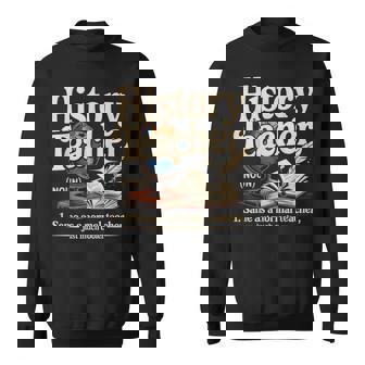 Vintage History Teacher Definition Social Studies Teachers Sweatshirt Unisex | Mazezy