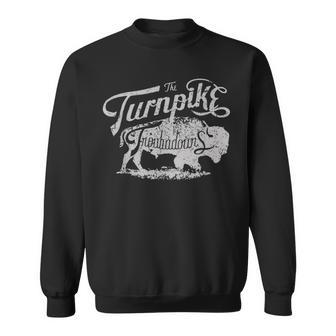 Vintage Turnpike Distressed Country Music Men Sweatshirt - Seseable