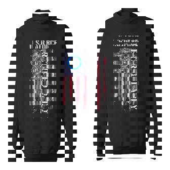 Vintage USA American Flag US Air Force Proud Retired Daddy Tank Top Sweatshirt Unisex | Mazezy