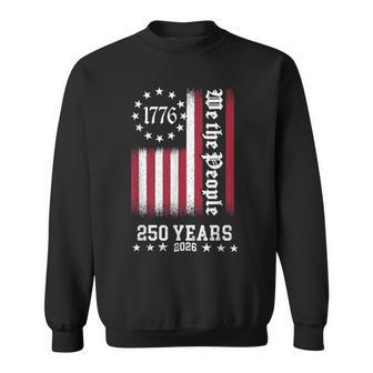 Vintage Usa Flag 250Th Anniversary Independence Day Freedom Sweatshirt - Thegiftio UK