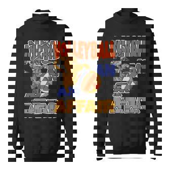 Volleyball An Air Affair Beach Ball Cat Sweatshirt Unisex | Mazezy