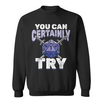 Vous Pouvez Certainement Essayer Critical Rpg Dice Gamer Sweater e - Cadeauxyz