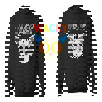 Wacky Costume Mismatch Day Outfit Cat For Wacky Days Sweatshirt - Thegiftio