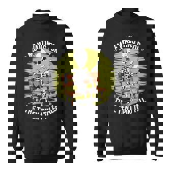 Me Waiting For The Ten Pin To Fall Skeleton Bowling Sweatshirt Unisex | Mazezy