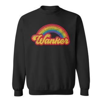 Wanker Britishlang Retro Distressed Camisa de entrenamiento - Regaloses