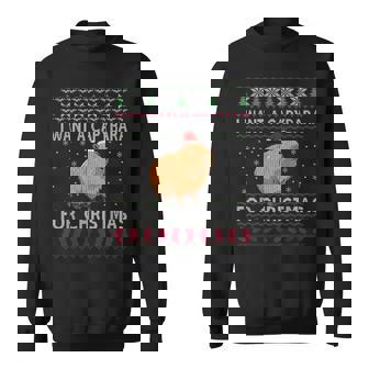 All I Want For Christmas Is A Capybara Ugly Sweater Sweatshirt Unisex | Mazezy