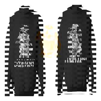 Do What I Want Mini Holland Lop Bunny Rabbit Lover Sweatshirt - Thegiftio