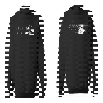Water Skiing Heartbeat Athlete Sports Skier Water-Skiing Sweatshirt Unisex | Mazezy