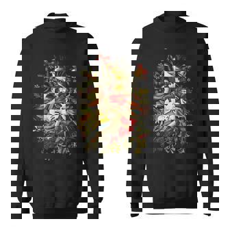 Watercolor Pigeon Floral Birdwatching Christmas Bird Lover Sweatshirt Unisex | Mazezy