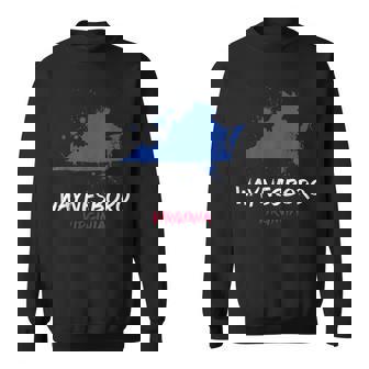 Waynesboro Virginia VA Paint Splatter Vacation Souvenir Sweatshirt Unisex | Mazezy