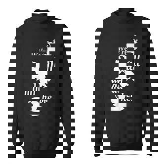 We're All Mad Here 不思議の国のアリスtシャツデザイン スウェットシャツ - Kawaiitshirt