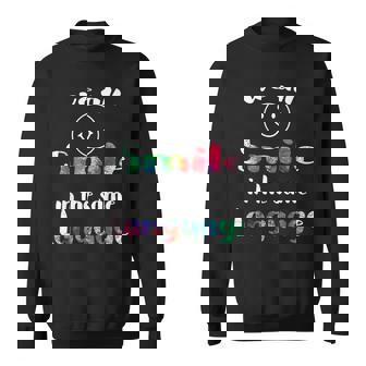 We Allmile In Theame Language かわいい 平等 スマイル スウェットシャツ - Kawaiitshirt