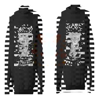 I Wear For My Grandma Lung Cancer Awareness Elephant Sweatshirt Unisex | Mazezy