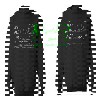 I Wear Green For Bipolar Disprder Awareness スウェットシャツ - Kawaiitshirt