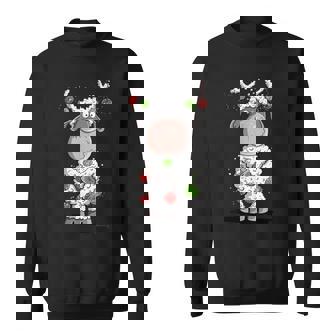Weihnachtlicheschaf Cartoon Rentier Weihnachten Fun Sweatshirt - Geschenkecke