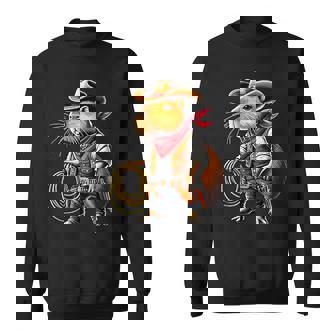 Western Capybara Cowboy Sweatshirt Unisex | Mazezy