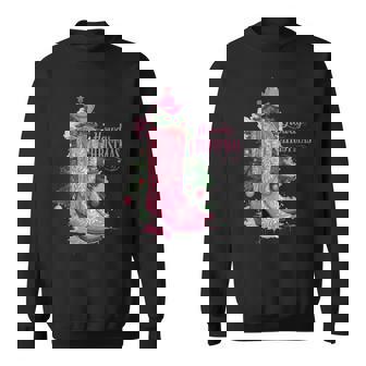 Western Cowboys Howdy Christmas And Tree Pink Cowboy Boots Tank Top Sweatshirt Unisex | Mazezy