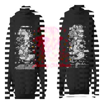 Western Howdy Christmas Boots Cowgirl Coquette Bow Xmas Vibe Sweatshirt - Seseable