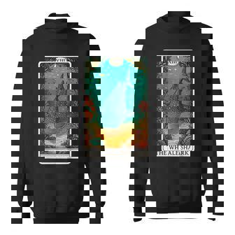 The Whale Shark Tarot Card Sweatshirt Unisex | Mazezy