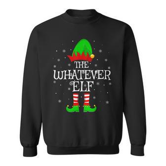 Whatever Elf Christmas Family Matching Elf Squad Xmas Pajama Sweatshirt - Thegiftio UK