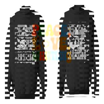 Whittler 60s 70s Hippie Retro Peace Love Whittling Sweatshirt Unisex | Mazezy