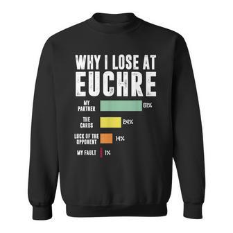 Why I Lose At Euchre Sweatshirt - Thegiftio UK
