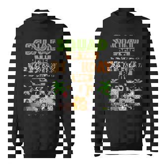 Wild Squad Of The Birthday Boy Zoo Safari Jungle Animal Sweatshirt | Seseable FR