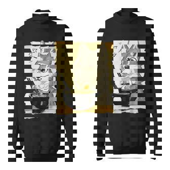 Wolf Ramen Graphic Japanese Kawaii Anime Lovers Sweatshirt Unisex | Mazezy