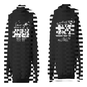 I Wonder If The Beach Misses Me Too Ocean Vacation Sweatshirt Unisex | Mazezy