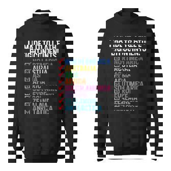 World Traveler Eight Continents 8 Traveller Zealandia Tank Top Sweatshirt Unisex | Mazezy