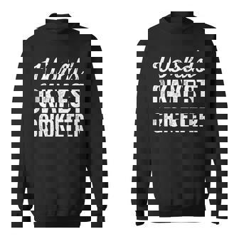 Worlds Okayest Cricketer Humor Cricket Player Quote Sweatshirt Unisex | Mazezy