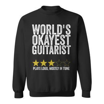World's Okayest Guitarist Plays Loud Mostly In Tune Sweatshirt - Monsterry