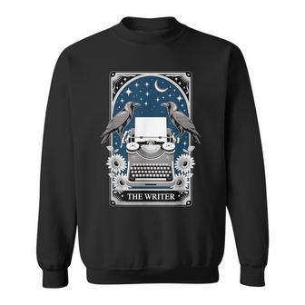 The Writer Typewriter Crow Writing Journalist Book Writer Sweatshirt - Thegiftio UK
