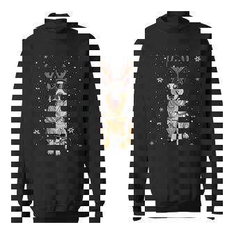 Xmas Holiday Santa Australian Cattle Dog Christmas Pajama Sweatshirt Unisex | Mazezy