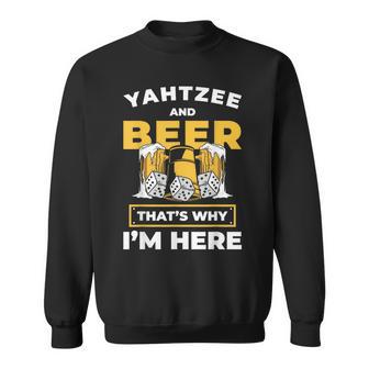 Yahtzee And Beer Dice Game Night Sweatshirt - Thegiftio UK