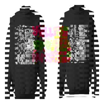 Y'all Are Nuts Nutcracker Pink Christmas Xmas Pajamas Sweatshirt | Seseable CA