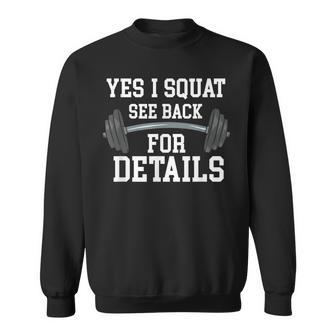 Yes Iquat Weitere Informationen Findenie Auf Der Rückseite Lustiges Training Sweatshirt - Seseable