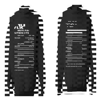 Yuuki 栄養成分表示 スウェットシャツ - Kawaiitshirt
