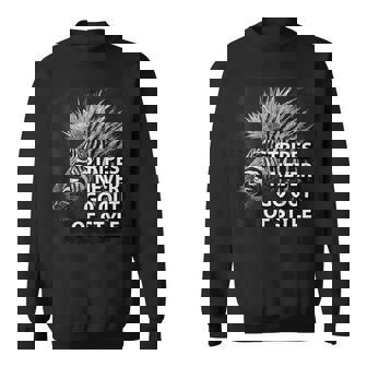 Zebra Pattern Stripes Never Go Out Of Style Sweatshirt Unisex | Mazezy