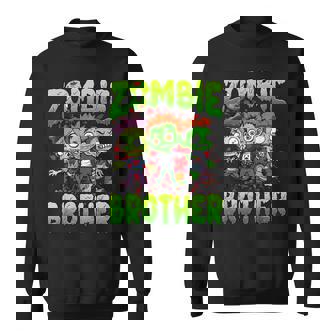 Zombie Brother Halloween Costume Family Matching Sweatshirt - Thegiftio