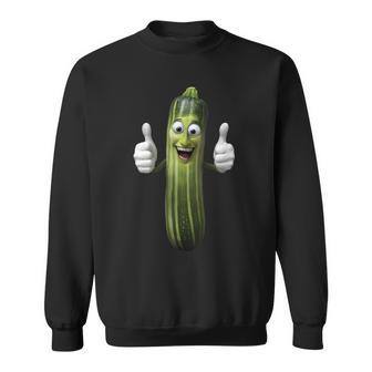 Zucchini Smiling Tank Top Sweatshirt Unisex | Mazezy