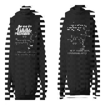 「アデノシン三リン酸（さんリンさん）：世界で一番 貴重な通貨」英語 生物学 生化学 生物化学 科学 理科 有機化学 長袖tシャツ スウェットシャツ - Kawaiitshirt