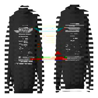 「グラディウス」上上下下左右左右ba スタート 長袖tシャツ スウェットシャツ - Kawaiitshirt