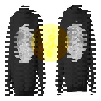 うさぎ星人 On The Yellow Moon スウェットシャツ - Kawaiitshirt