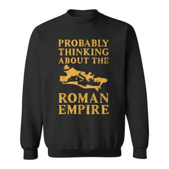 おそらくローマ帝国について考える 古代ローマ地図 スウェットシャツ - Kawaiitshirt