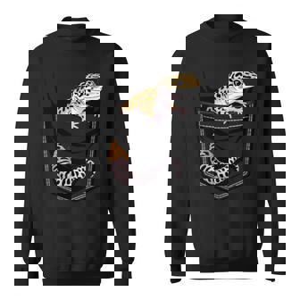 かわいいヒョウゲッコ トカゲ爬虫類 ヒョウ ヤモリのお父さん用 長袖tシャツ スウェットシャツ - Kawaiitshirt