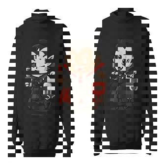 かわいい吸血鬼 Phlebotomy ジョーク 血液描画 看護師 静脈内科医 スウェットシャツ - Kawaiitshirt